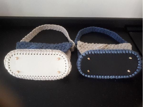 Zelf gehaakte tassen