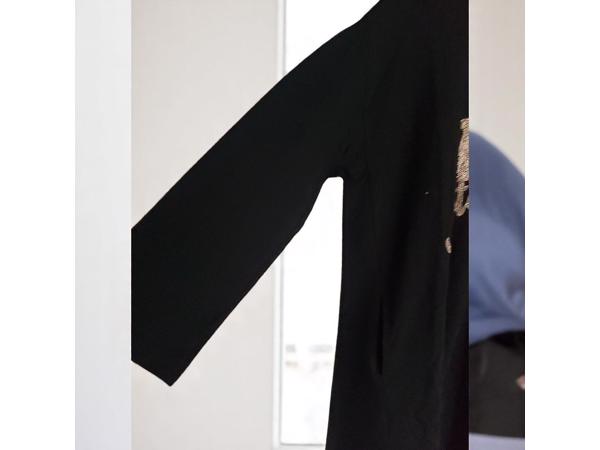 Sweat jurk motorcycle strass steentjes zwart XL/XXL