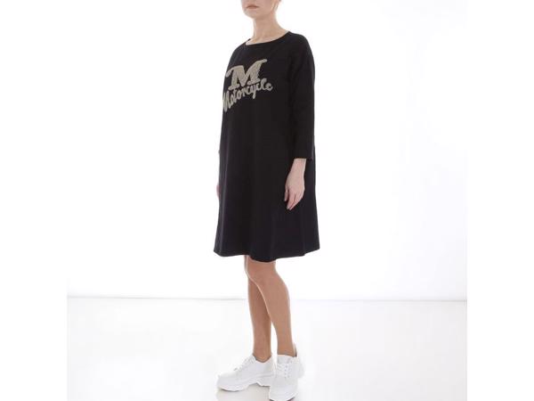 Sweat jurk motorcycle strass steentjes zwart XL/XXL