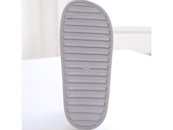 Heren slippers effen grijs 40