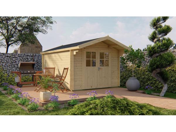 Blokhut - Tuinhuis Pamplona | 34 mm | vuren onbehandeld