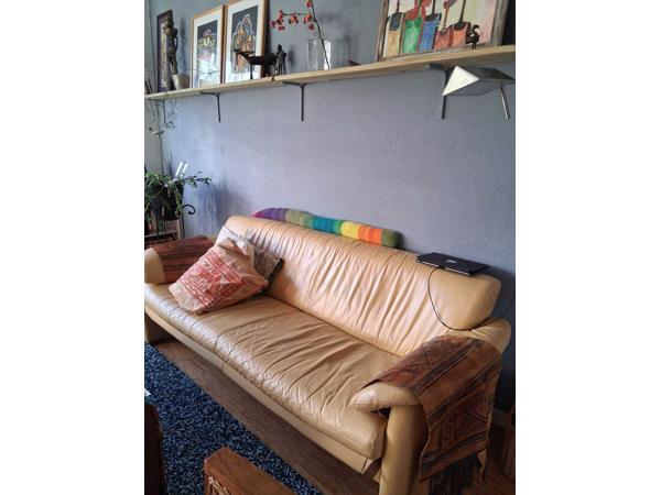 Mooie leren 3-zits bank