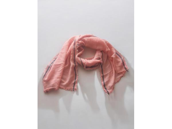 sjaal / omslagdoek zalm roze 170cmx51cm