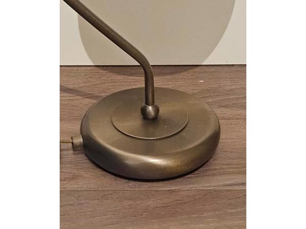 Vintage - Agostinelli albast tafellamp met messing voet '70