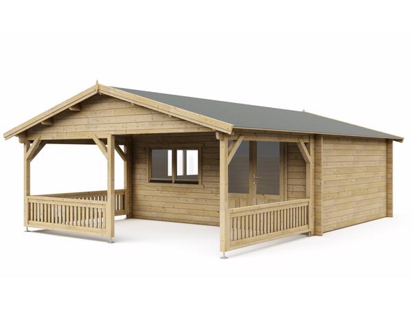 Nieuw luxe blokhut 5×4+3