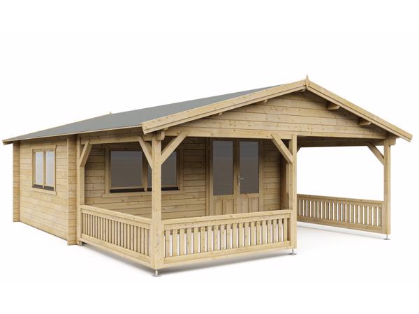 Nieuw luxe blokhut 5×4+3