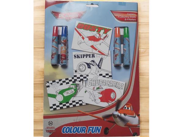 Disney Planes Colour fun (teken set) 8 delig