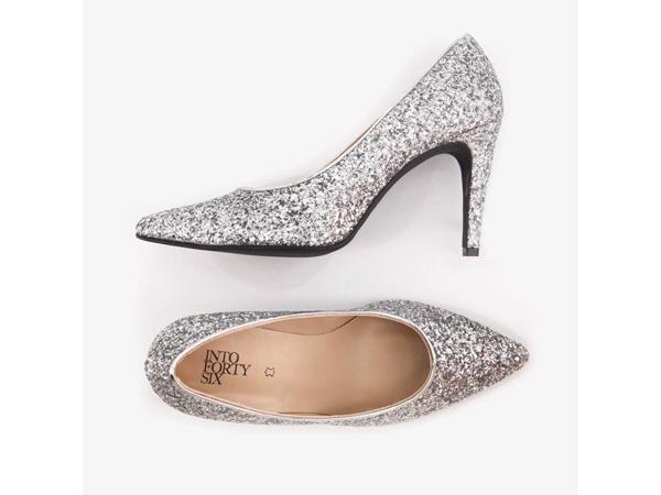 Zilveren pumps mt43