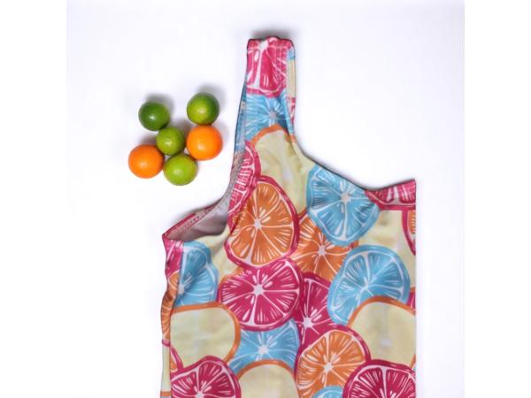 Meisjes badpak fruit meerkleurig 120 - 5-6 jaar