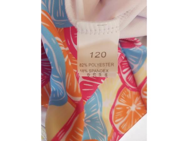 Meisjes badpak fruit meerkleurig 120 - 5-6 jaar