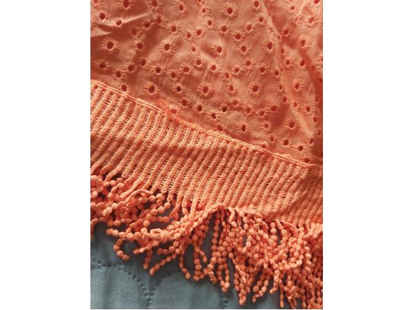 Drole de Copine rok gaatjes patroon oranje S/M