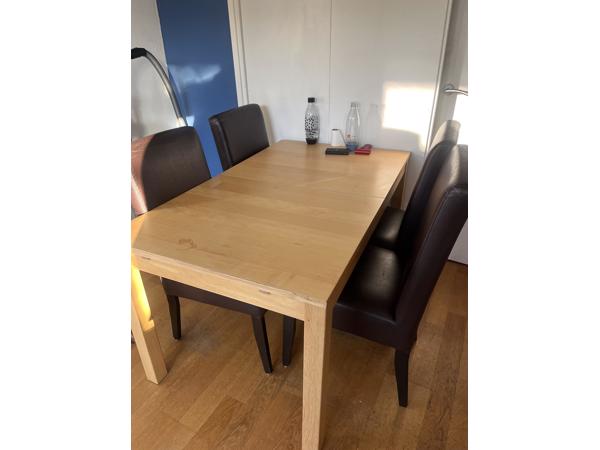 Leren eettafel stoelen