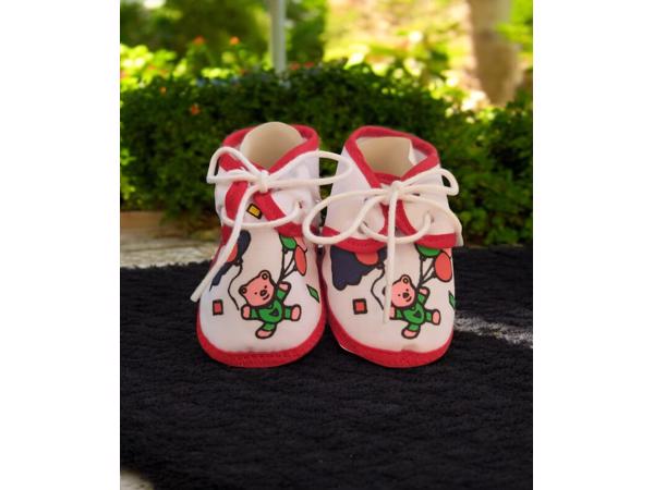 Junior Joy Babyschoenen rood beertje