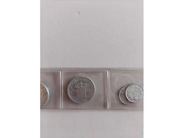 Zilveren  koningin Wilhelmina munten