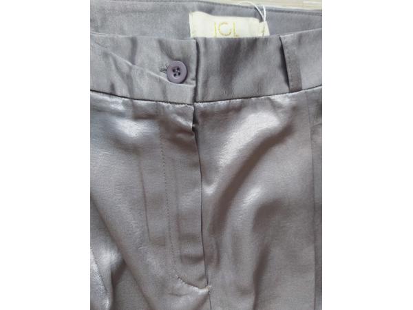 JCL pantalon glanzend lila paars L