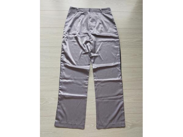 JCL pantalon glanzend lila paars L