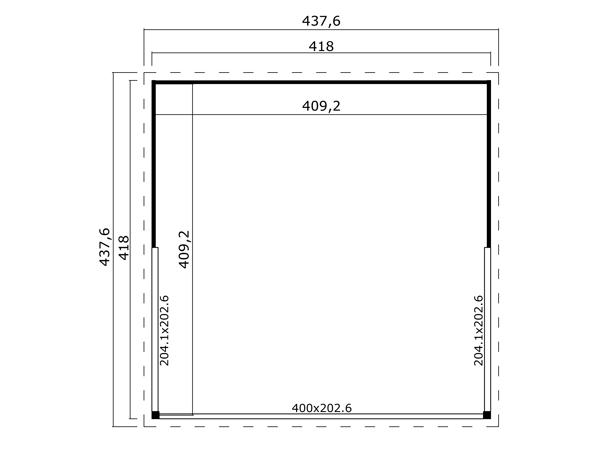 NIEUW Modern tuinhuis Domeo 5 Set