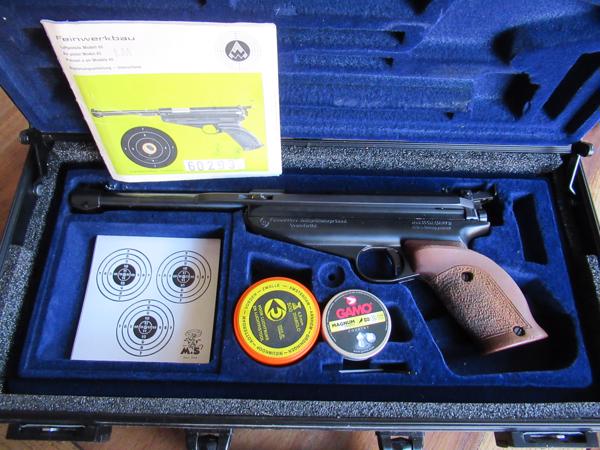 Feinwerkbau air pistol model 65 wedstrijd pistool