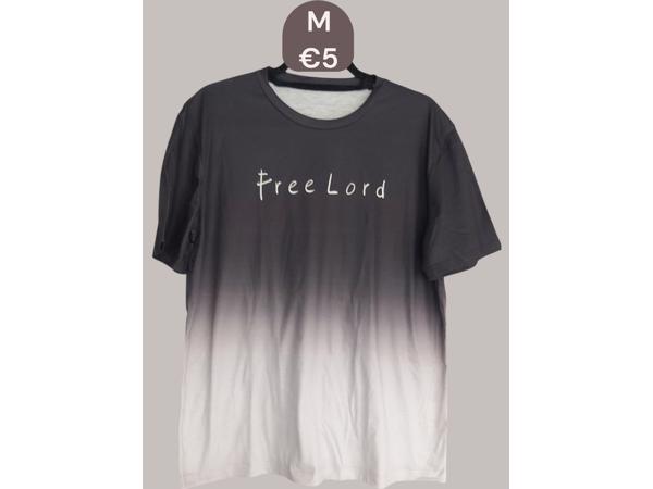 Heren t-Shirt Free Lord grijs M