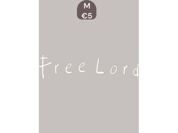 Heren t-Shirt Free Lord grijs M