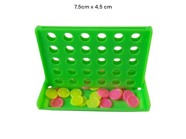 4 op een rij spel , groen mini formaat 7.5cm x 4,5cm