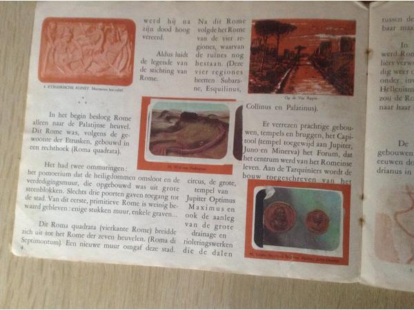 Oude interessante romeinse geschiedenis boek; Rome en Grieks