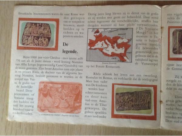 Oude interessante romeinse geschiedenis boek; Rome en Grieks