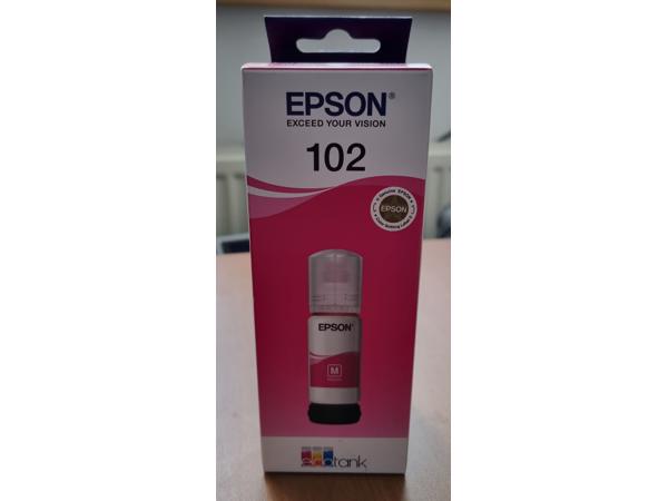 6x nieuwe originele Epson 102 Inkt (Zwart en Magenta)