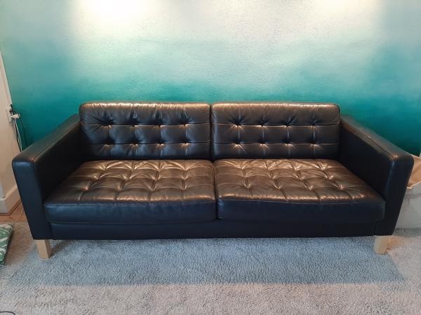 Tweezits leren bank ikea