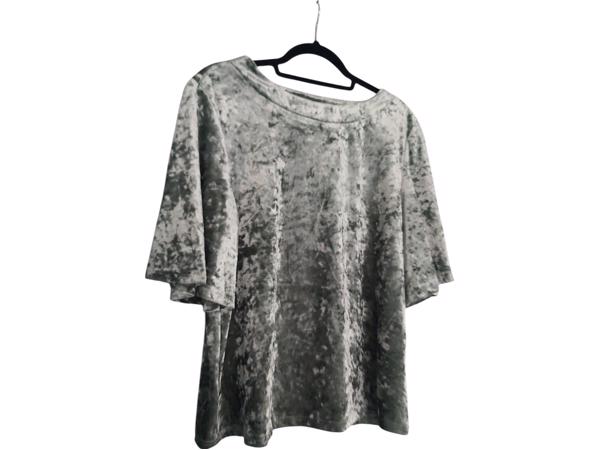 Shein velours mintgroen shirt L