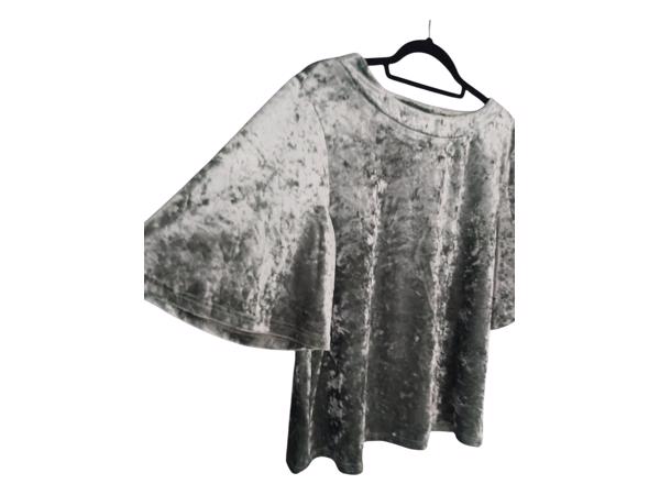 Shein velours mintgroen shirt L