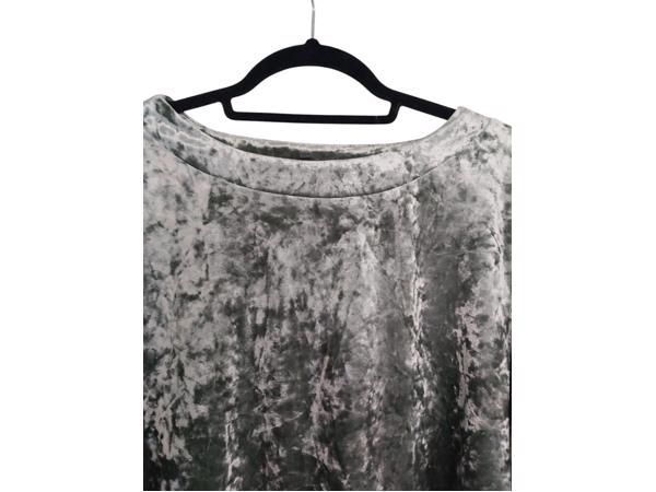 Shein velours mintgroen shirt L