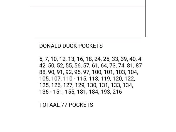 Donald duck pockets 77 totaal!