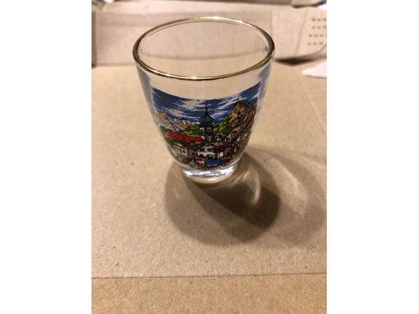 Borrelglaasje Oberammergau (Zuid-Duitsland) borrel glas