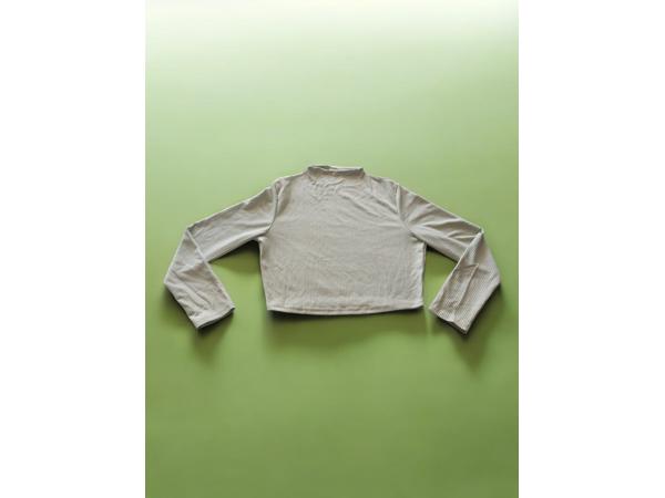 Crop top mintgroen lange mouwen XXL