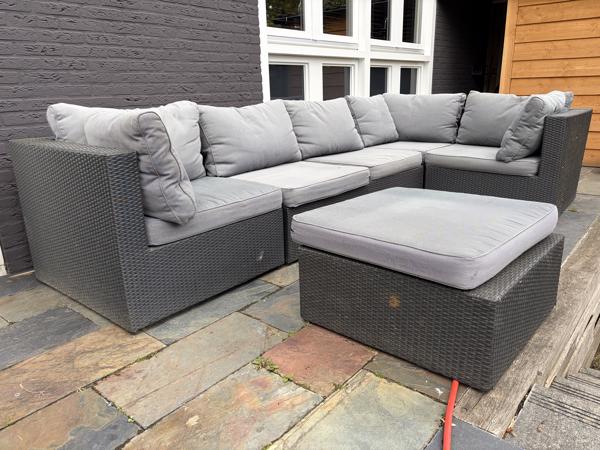 Loungeset grijs / antraciet