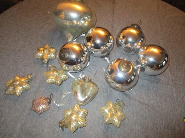 Lot Glazen Kerstballen