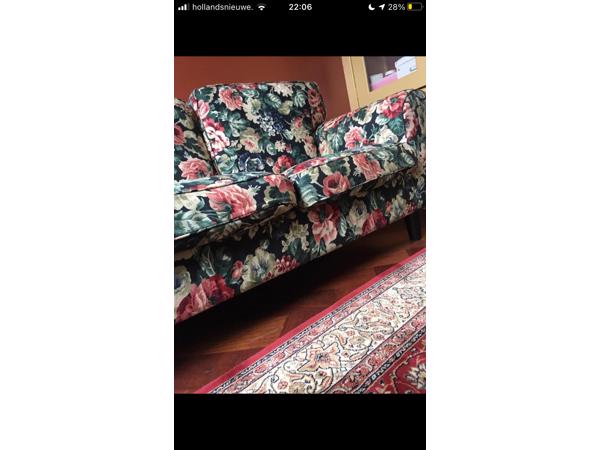 Ikea Ektorp 3-zits bank, bloemen overtrek