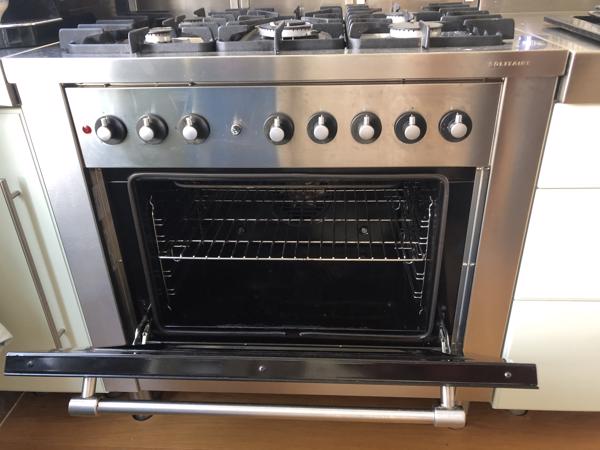 Solitaire rvs-fornuis 5 pitten plus oven