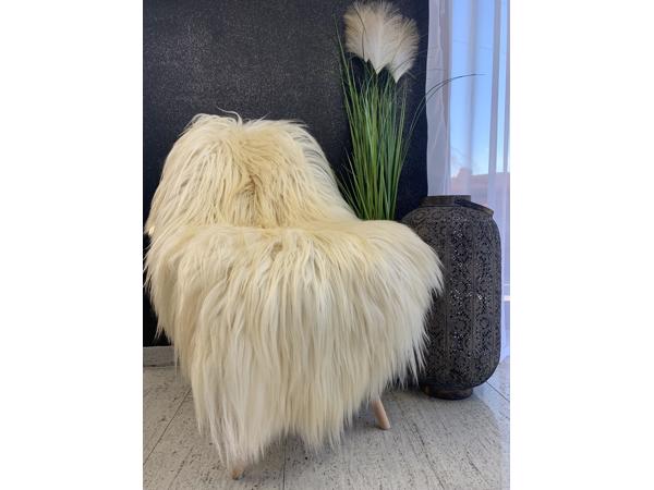 Schapenvachten, decoratief lang haar, biologisch gelooid