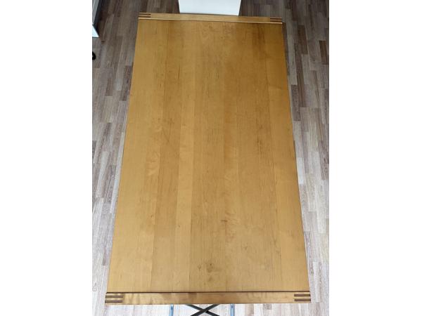 Leuke massief eikenhouten uittrek eettafel