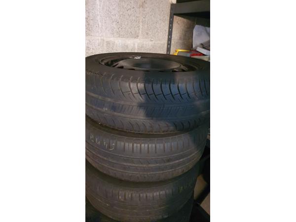 4 16 inch velgen met banden 5x100 golf vw audi seat