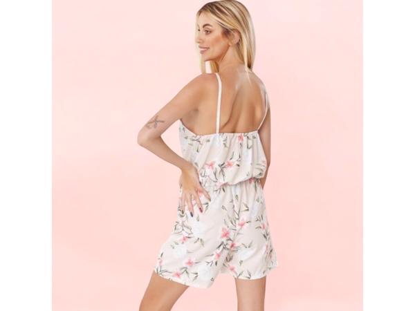 Just me playsuit lichtroze ibiza style one size XS-S-M