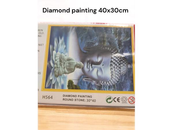 Diamond Painting Pakket - Boeddha - 40x30 cm - Complete Set