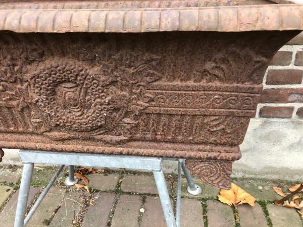 Franse grote Jardinière haardbak brocante plantenbak