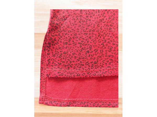 Yessica shirt lange mouwen panter rood M