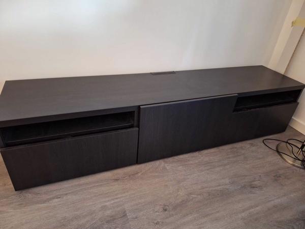 Zwart tv meubel ikea BESTÅ