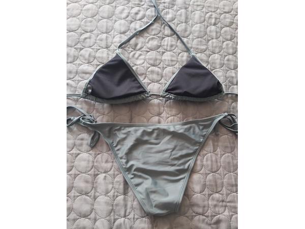 tweedelige bikini khaki groen L