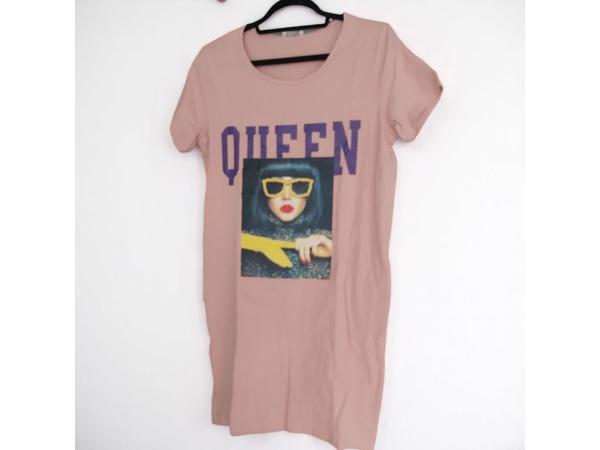 Shirt jurk Queen roze M