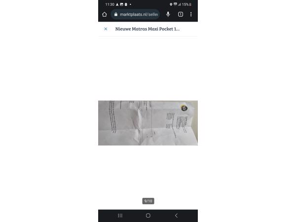 Nieuwe matras maxi pocket 180/200